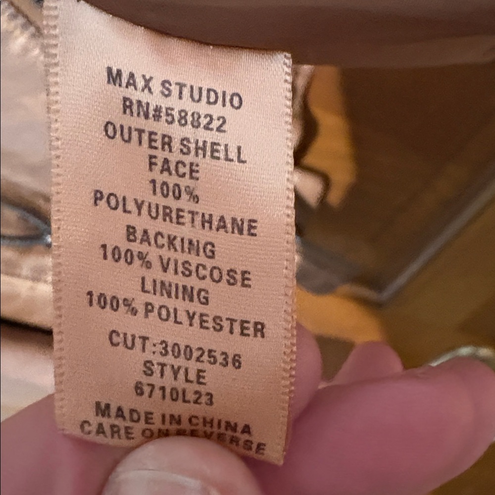 Light Brown Max Studio Jacket Size Small - image 6